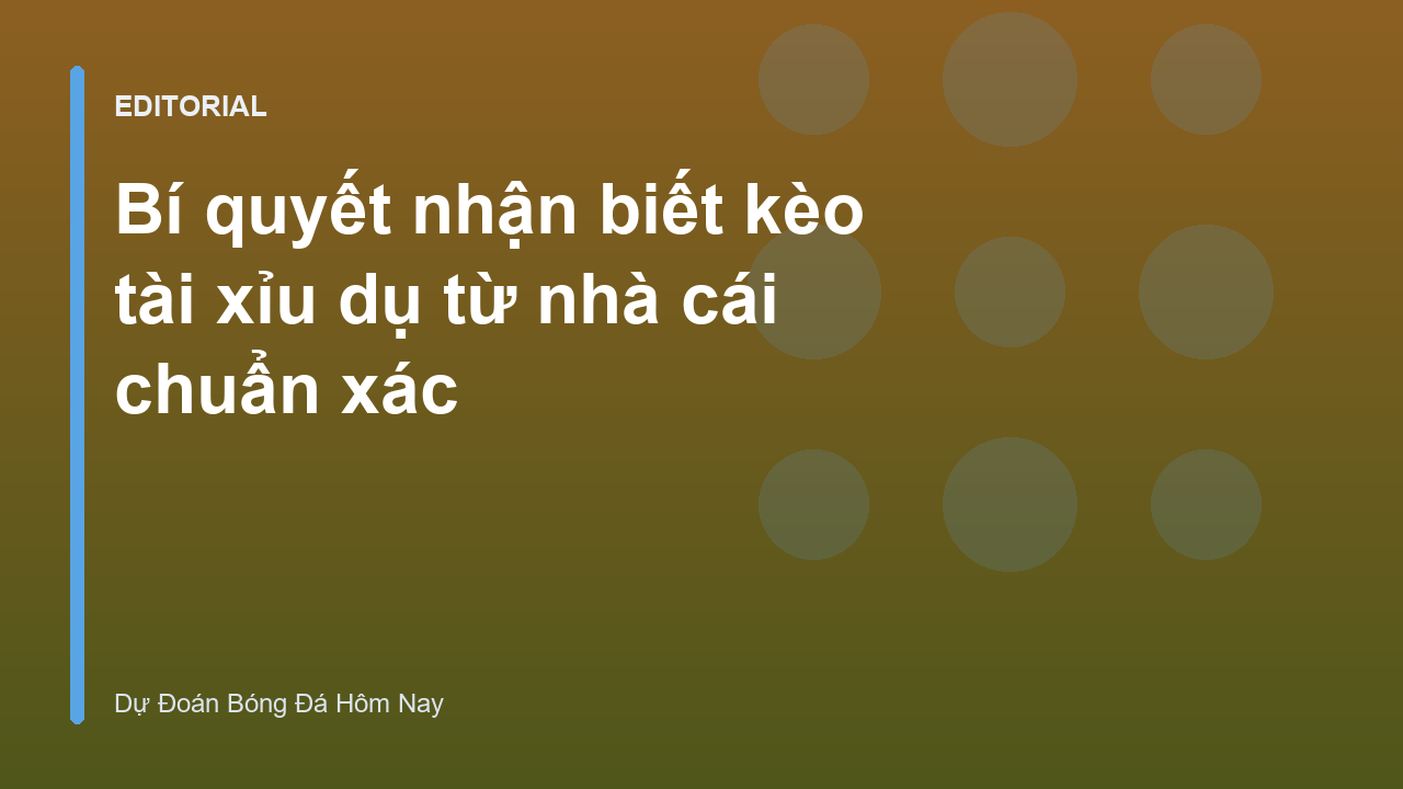 Phân tích kèo tài xỉu bóng đá
