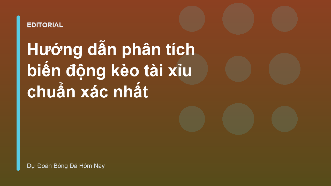 Biểu đồ phân tích biến động kèo tài xỉu trong bóng đá