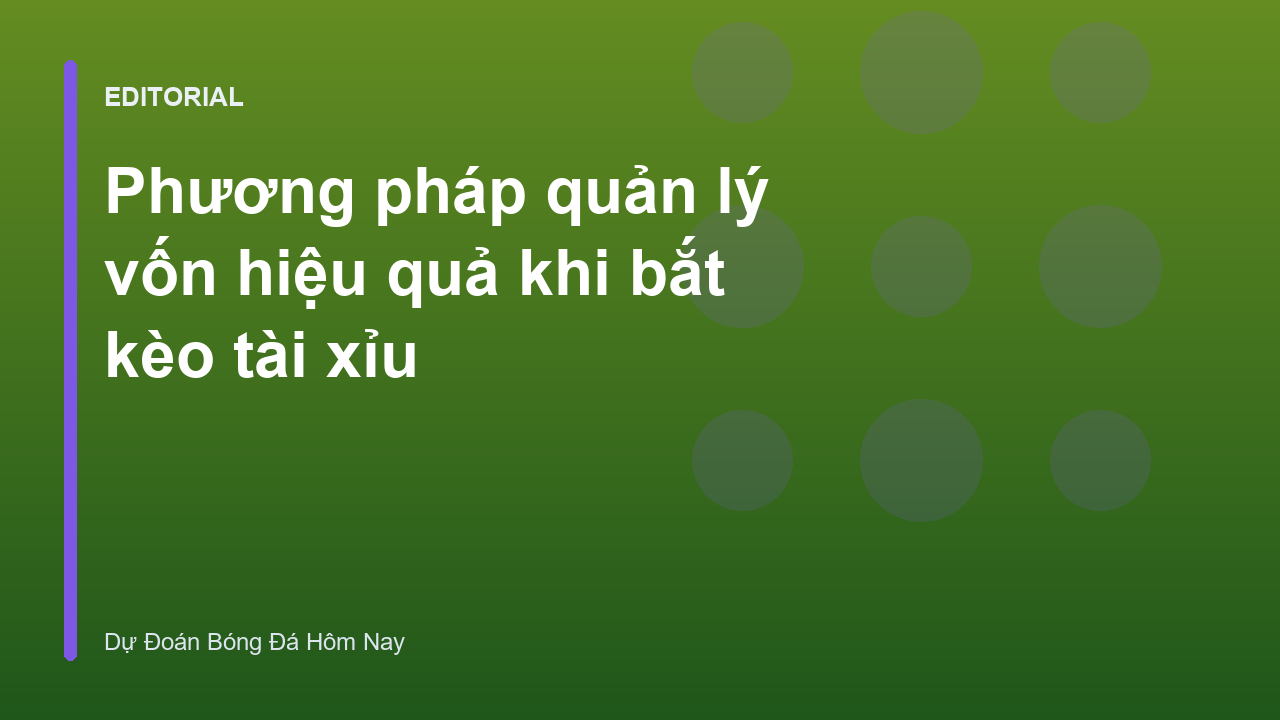 Biểu đồ quản lý vốn trong cá cược bóng đá